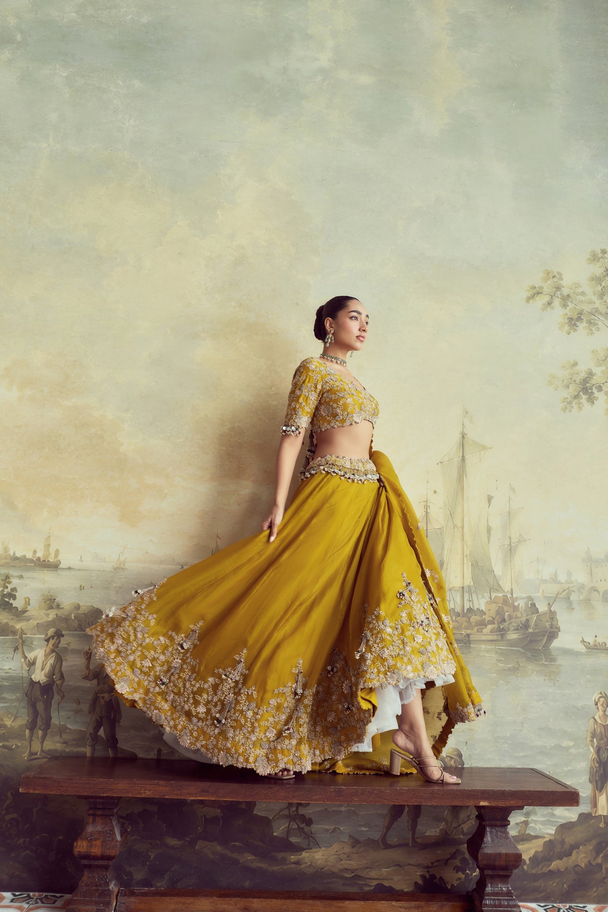 UP Moti Resham Lehenga