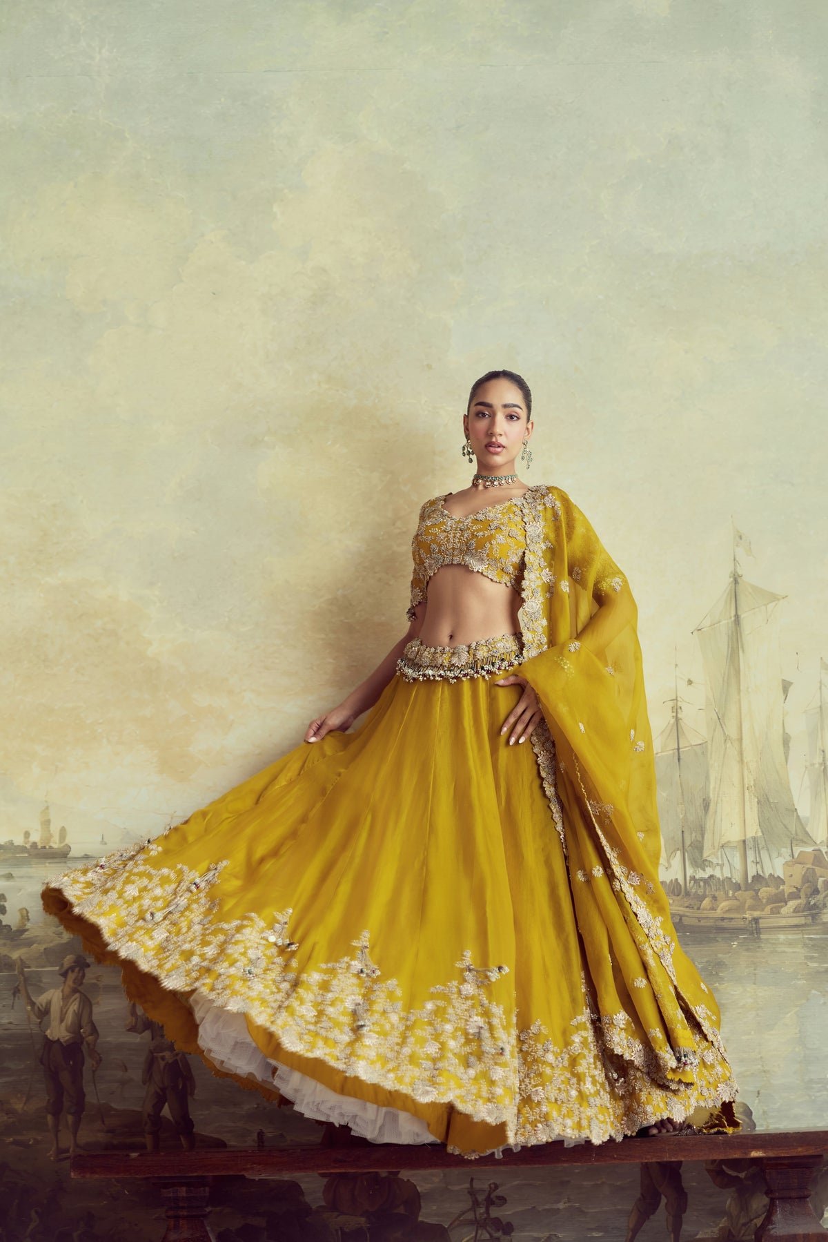 UP Moti Resham Lehenga