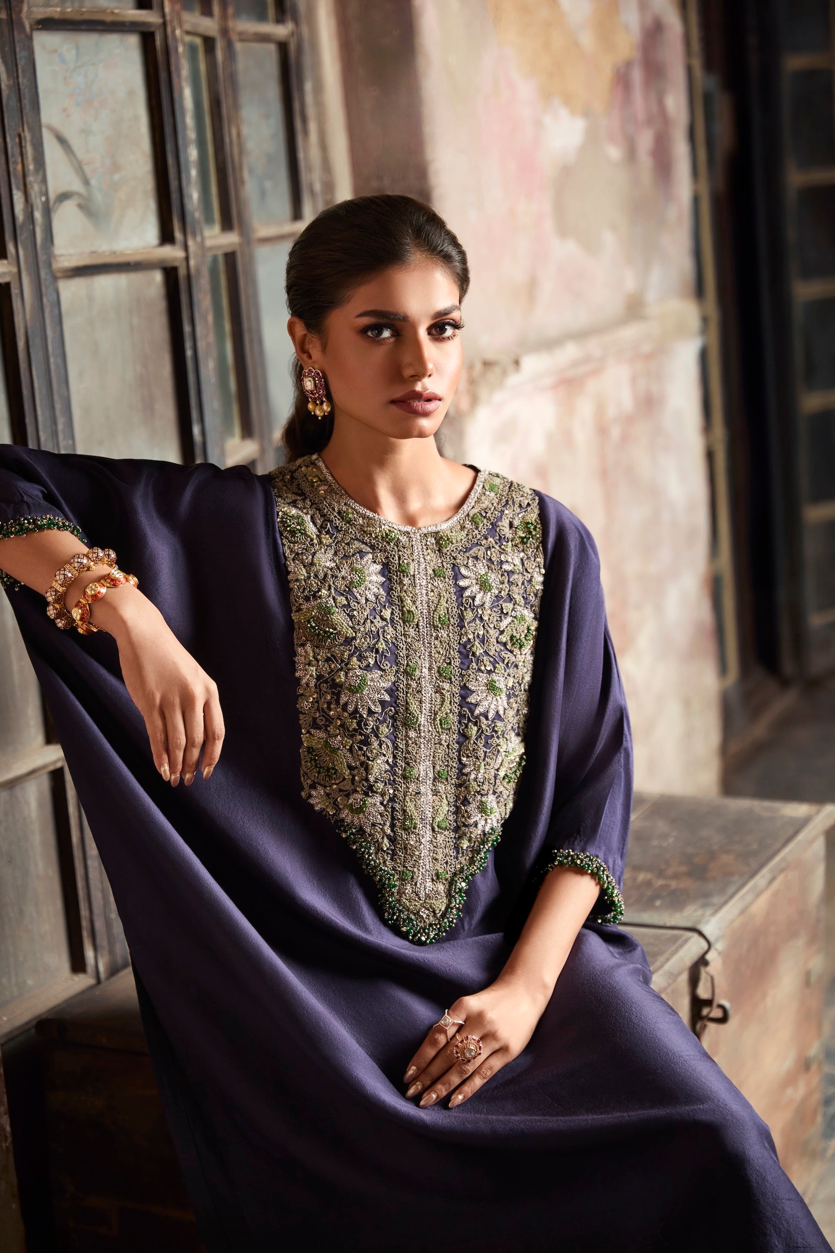 UP Green Thread Kaftaan