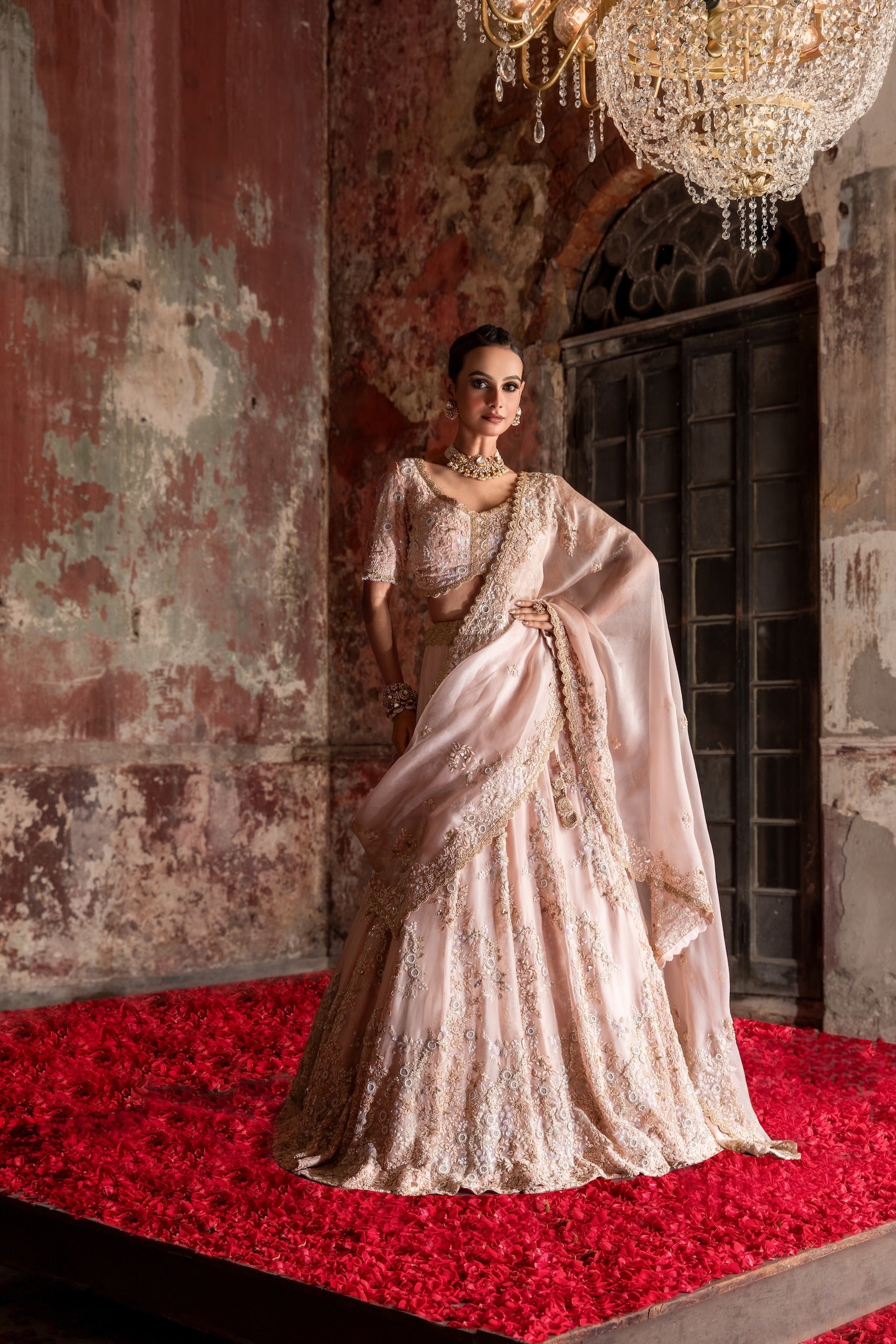 AV Moti Resham Lehenga