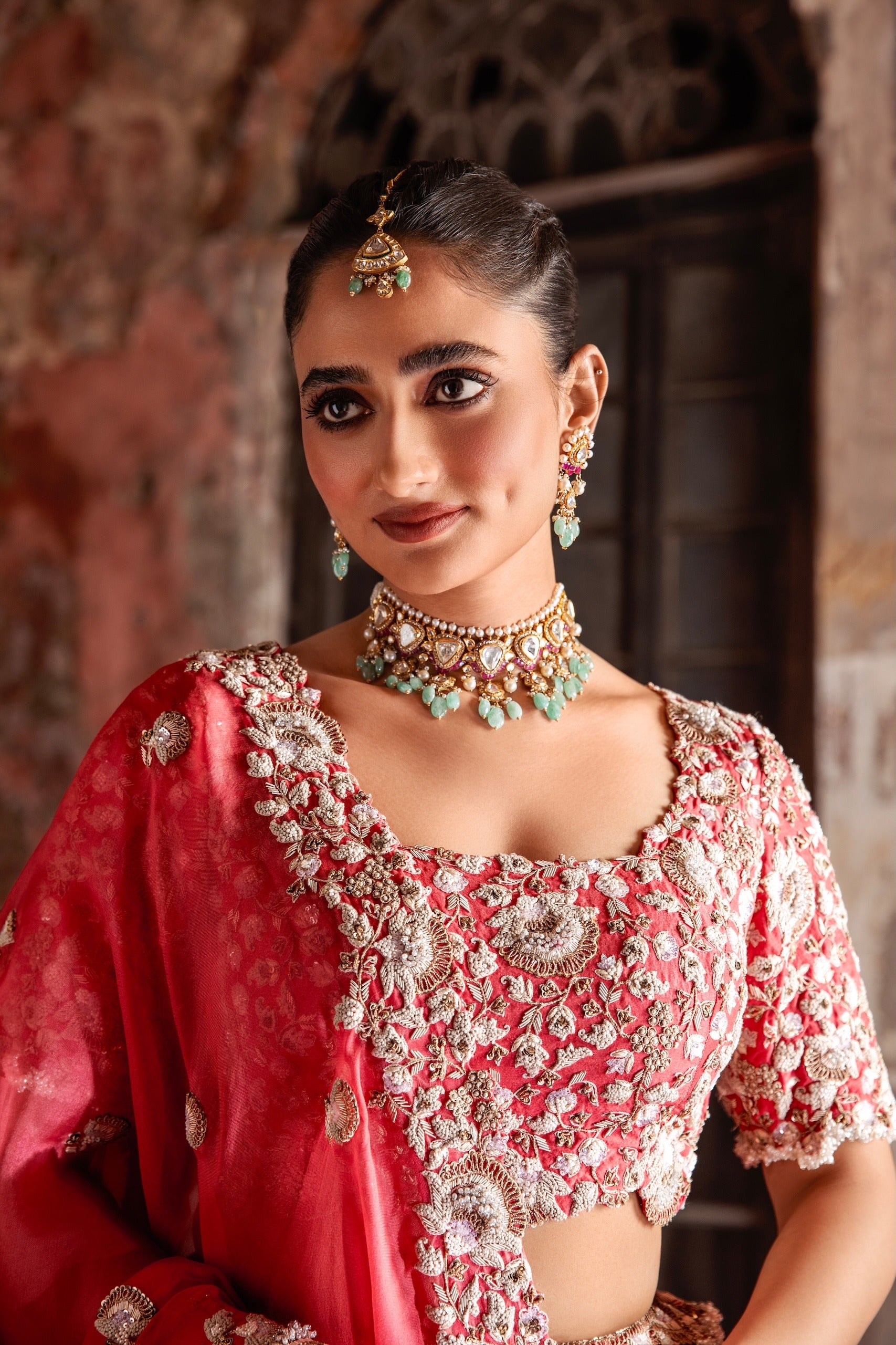 AS Resham Moti Lehenga