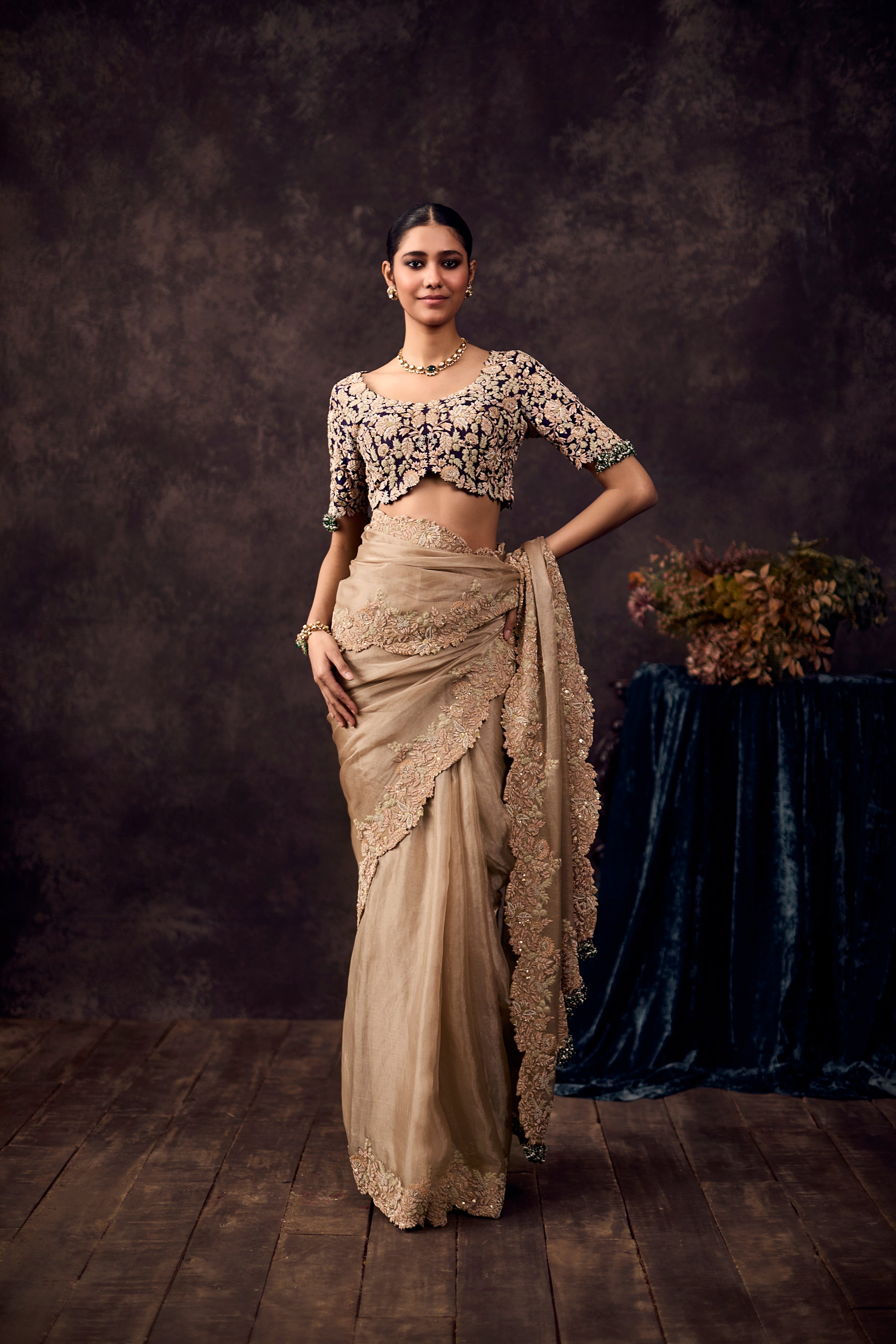 AS Maal Resham Palla Tissue Saree