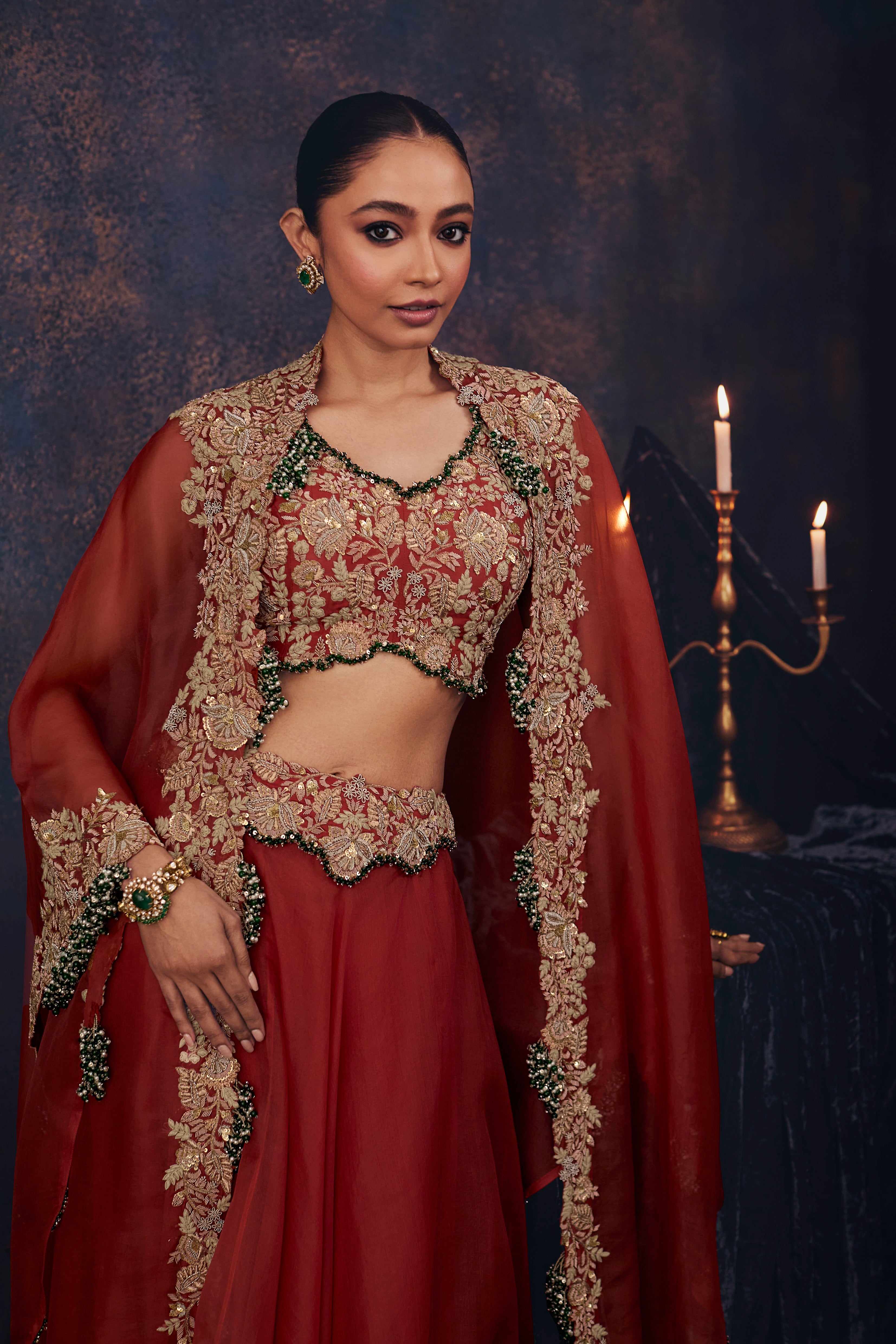 AS Maal Resham Skirt Set