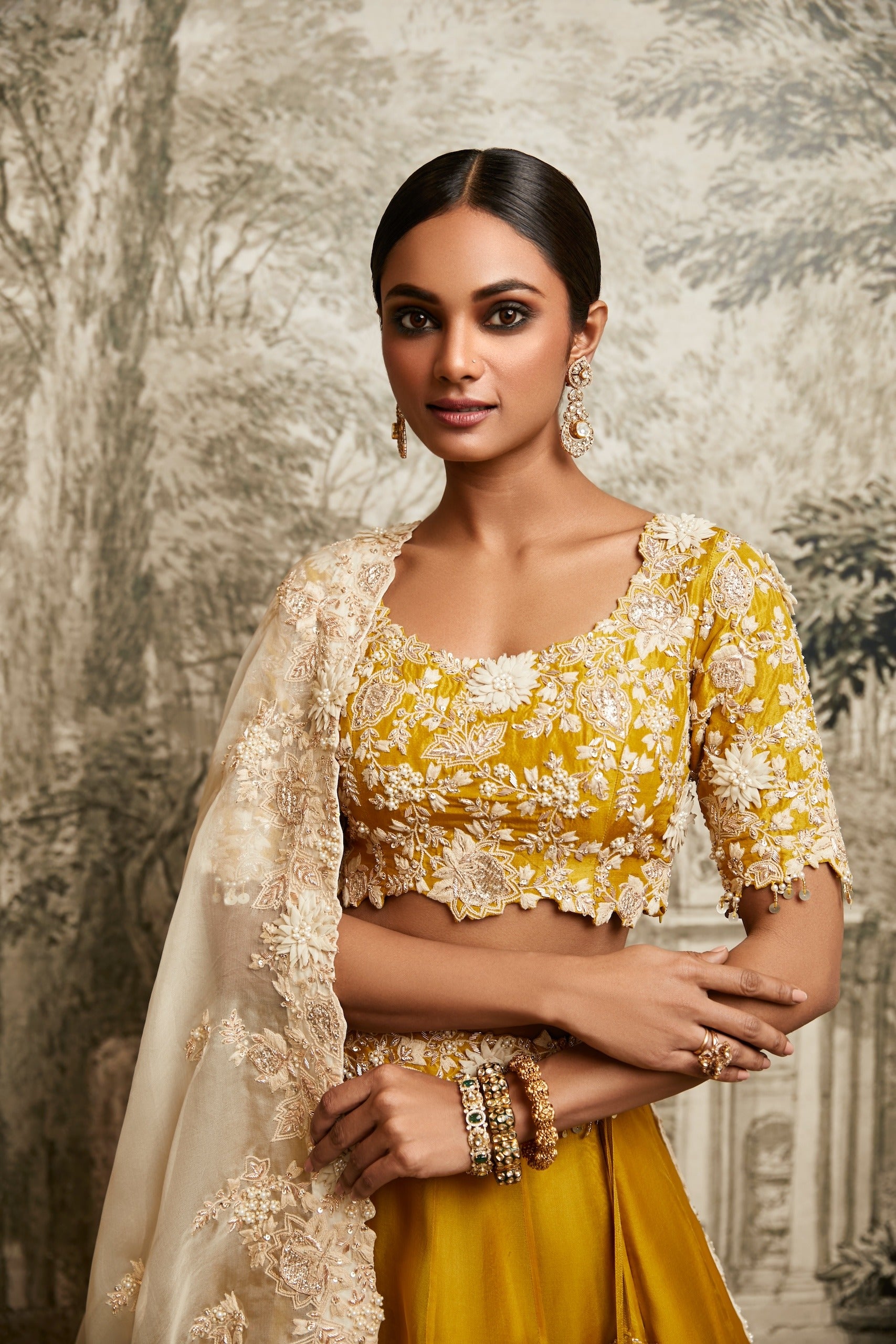 Up 3d Flower Lehenga