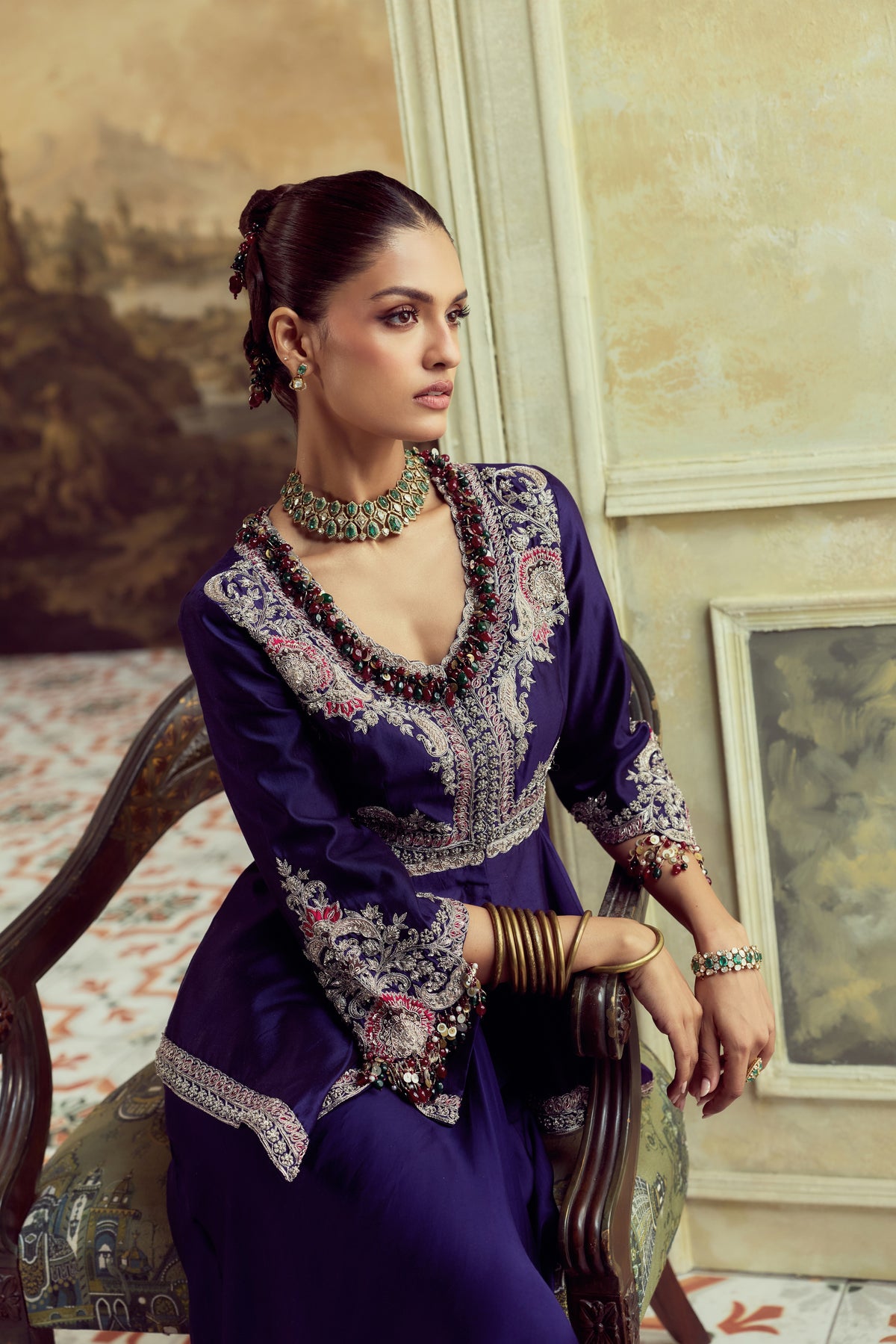 RS Kalamkarrie Peplum Set