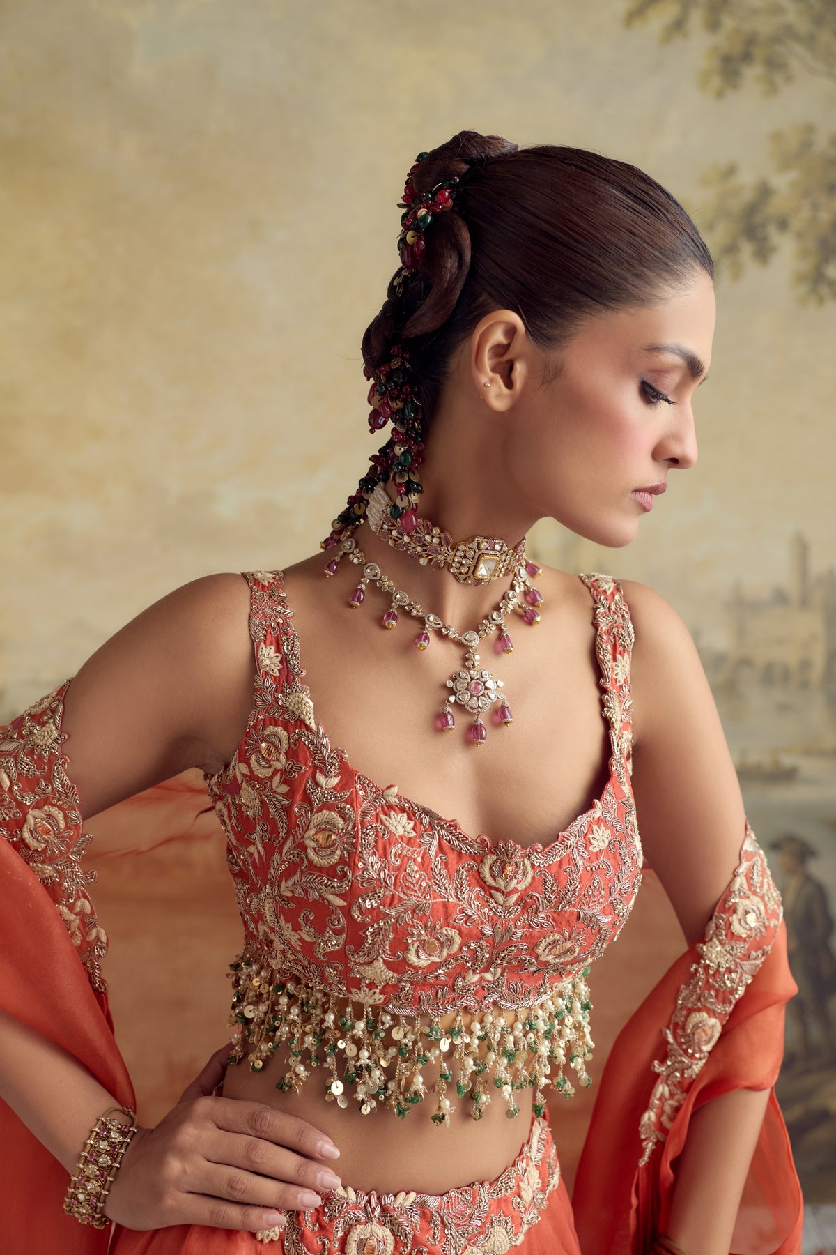 AM Mukesh Skirt Set