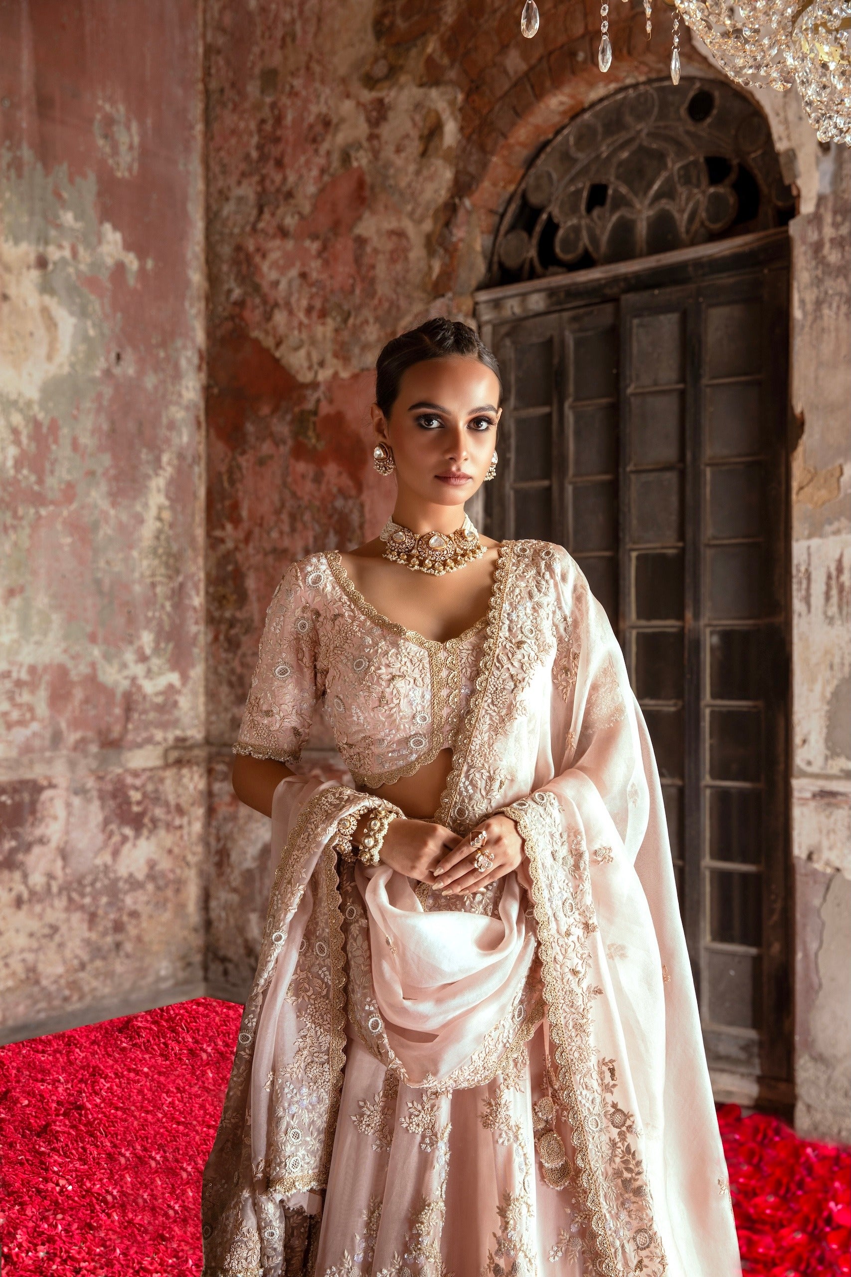 AV Moti Resham Lehenga