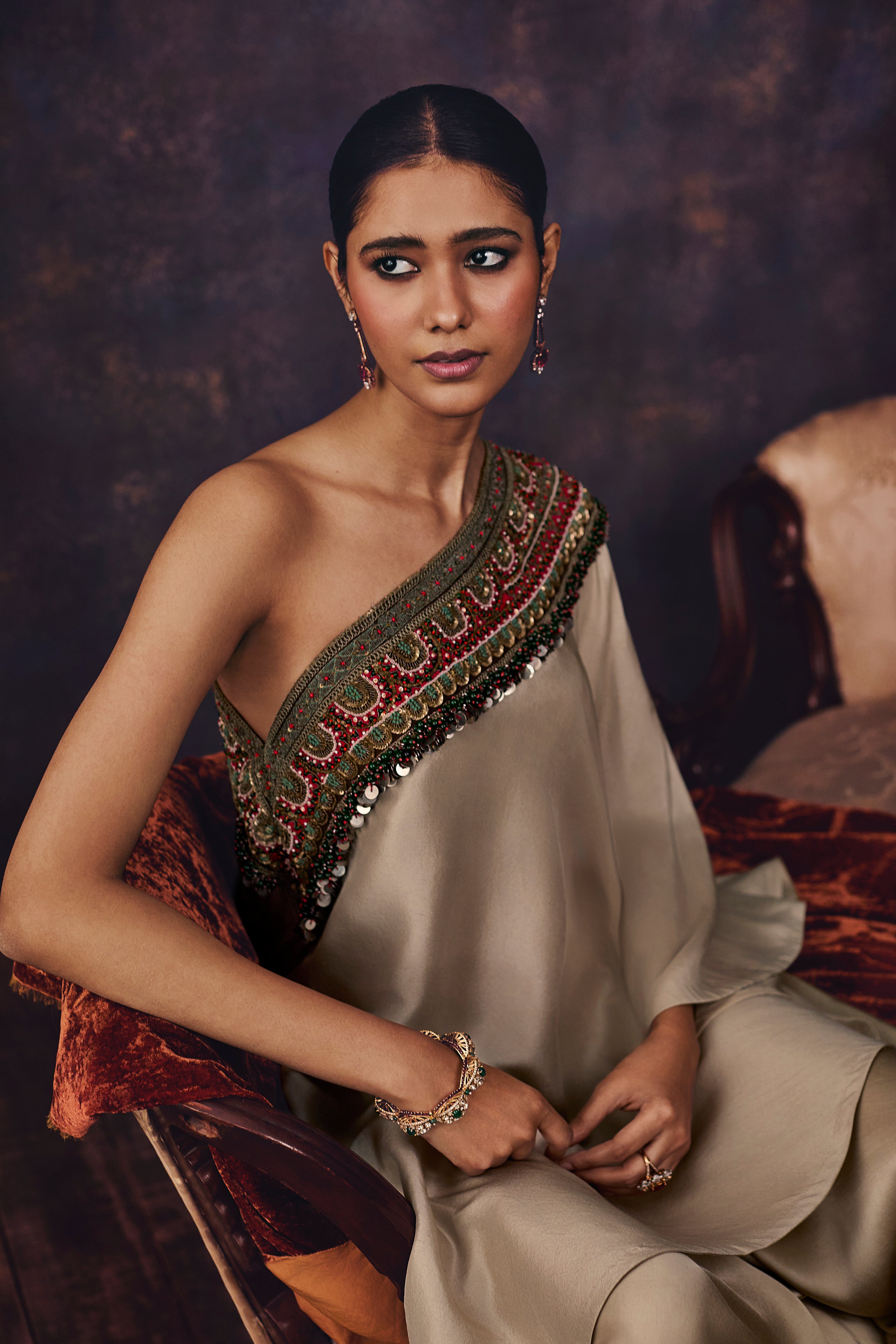 AV Dori Thread Off Shoulder Dress