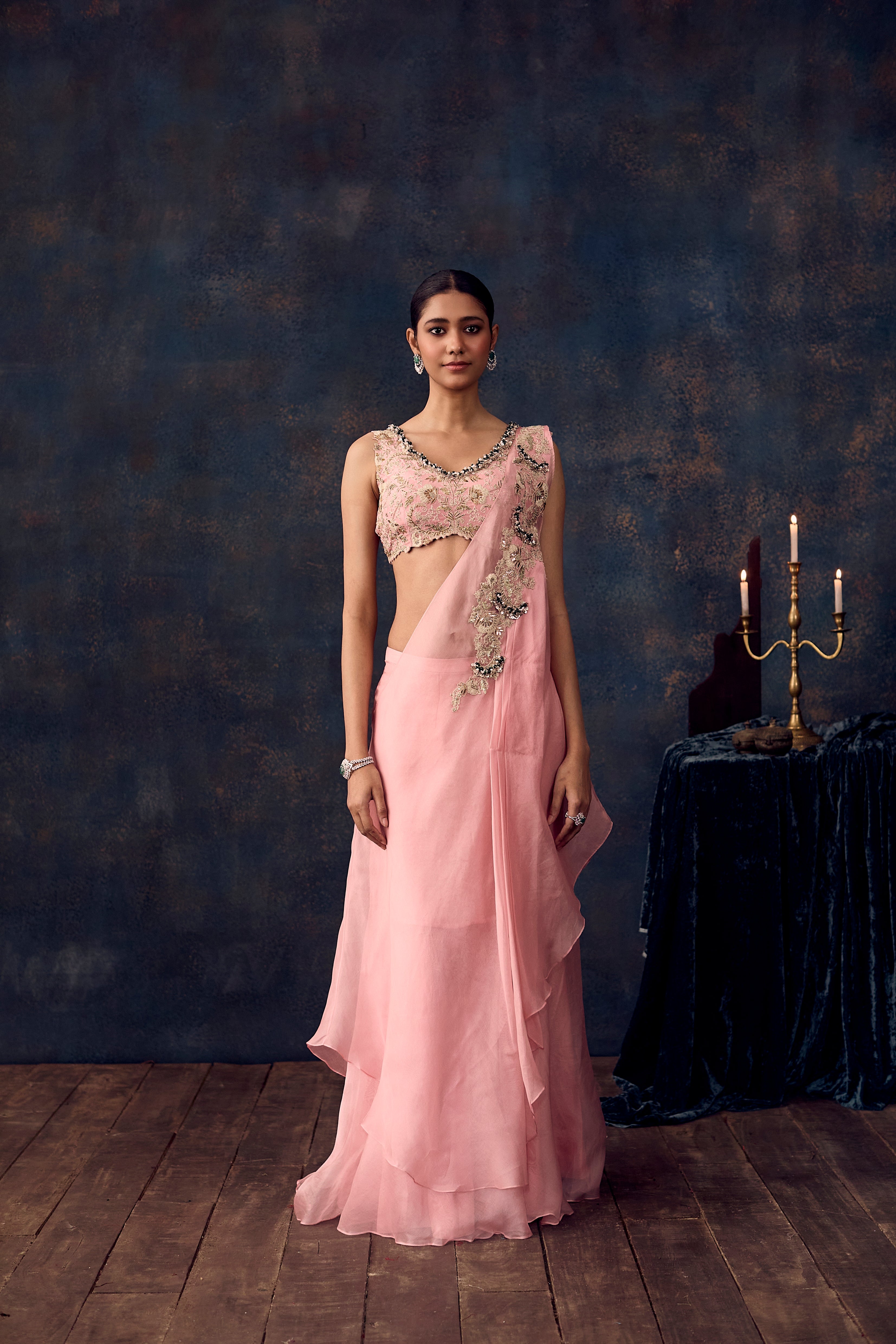 UP Mukesh Drape Set