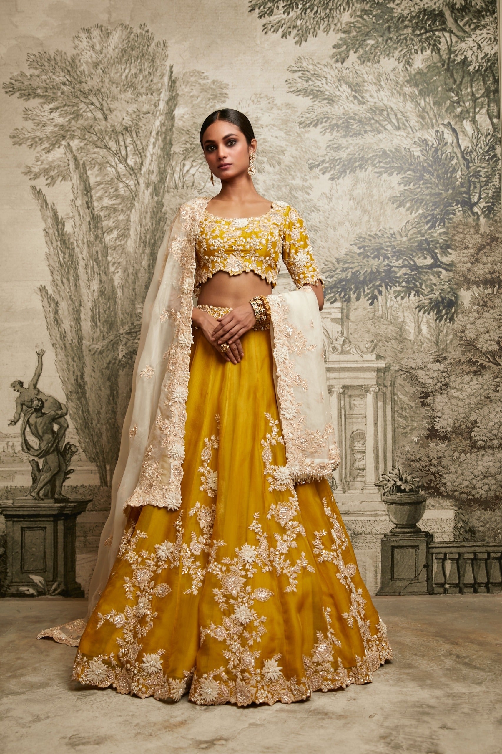Up 3d Flower Lehenga
