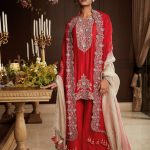 Silk kurta with organza dupatta and sharara