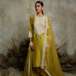 Silk kurta with organza dupatta and cotton satin pants