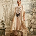 Av Dori Resham Tissue Kaftaan